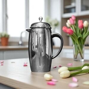 Starbucks Barista Vintage 2003 Polished Stainless Steel French Coffee Press 32oz